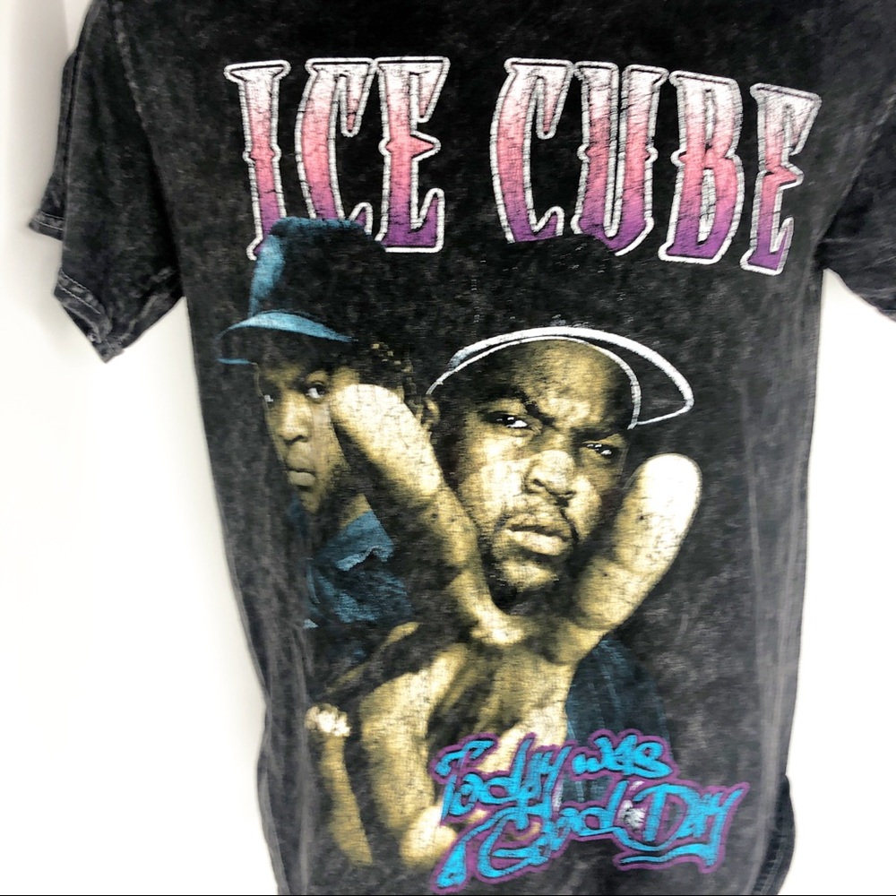 Vintage Ice Cube Black Tie Dye Tee Shirt
